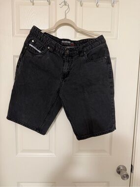 Ecko Black Denim Shorts - Classic High-Waist Casual